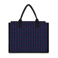 DNA Helix Pattern Print Canvas Tote Bag
