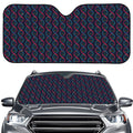 DNA Helix Pattern Print Car Windshield Sun Shade