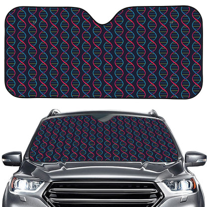 DNA Helix Pattern Print Car Windshield Sun Shade