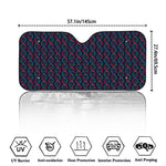 DNA Helix Pattern Print Car Windshield Sun Shade