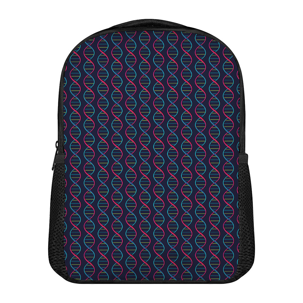 DNA Helix Pattern Print Casual Backpack