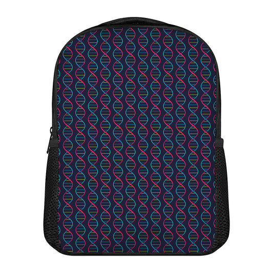 DNA Helix Pattern Print Casual Backpack