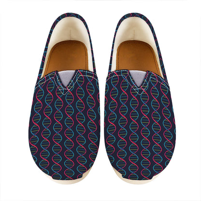 DNA Helix Pattern Print Casual Shoes