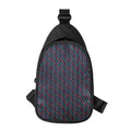 DNA Helix Pattern Print Sling Bag