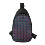 DNA Helix Pattern Print Chest Bag
