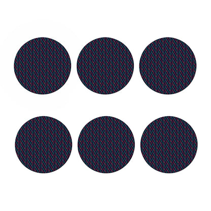 DNA Helix Pattern Print Coaster Set