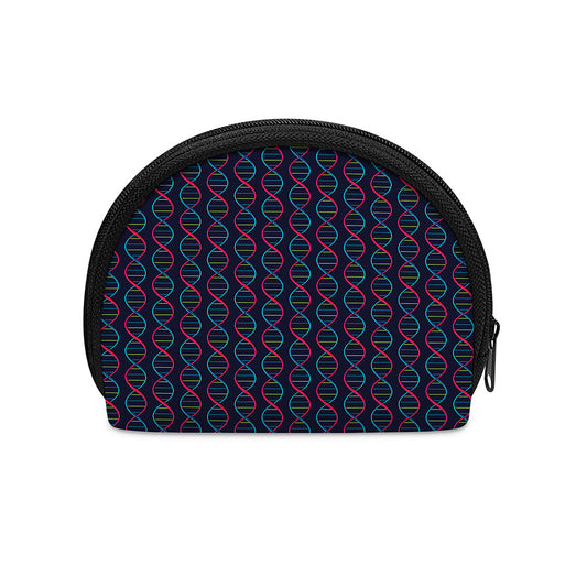 DNA Helix Pattern Print Coin Purse