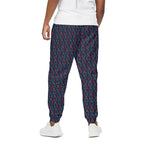 DNA Helix Pattern Print Cotton Pants