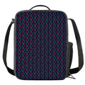 DNA Helix Pattern Print Crossbody Lunch Bag