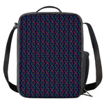 DNA Helix Pattern Print Crossbody Lunch Bag