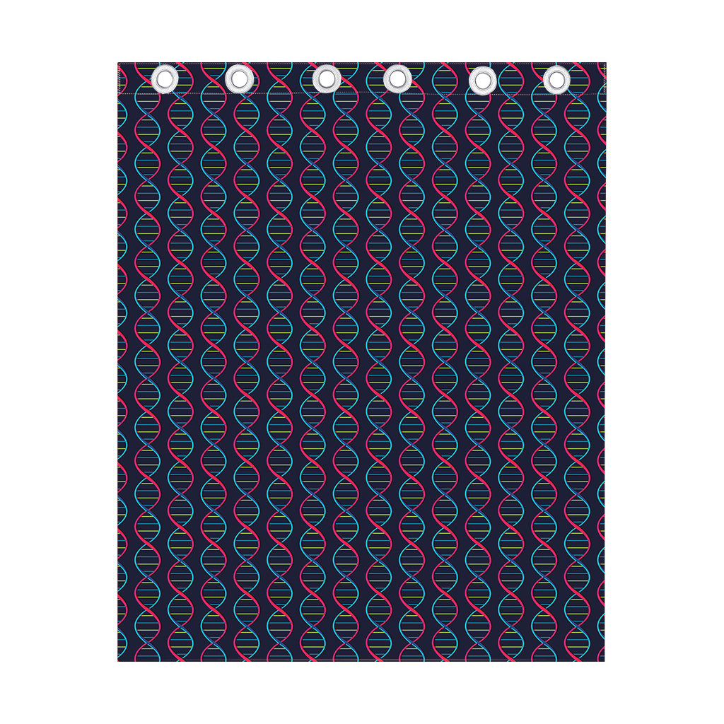 DNA Helix Pattern Print Curtain