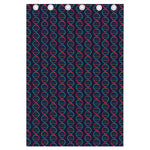 DNA Helix Pattern Print Curtain