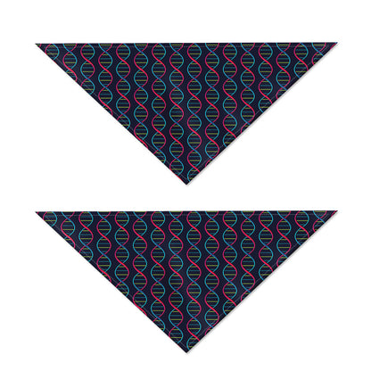 DNA Helix Pattern Print Dog Bandana