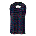 DNA Helix Pattern Print Double Neoprene Wine Tote