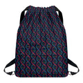 DNA Helix Pattern Print Drawstring Backpack