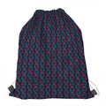 DNA Helix Pattern Print Drawstring Bag