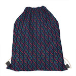 DNA Helix Pattern Print Drawstring Bag