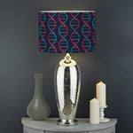 DNA Helix Pattern Print Drum Lamp Shade