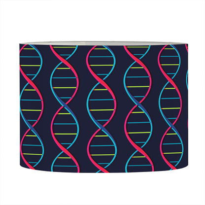 DNA Helix Pattern Print Drum Lamp Shade