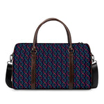DNA Helix Pattern Print Duffle Bag