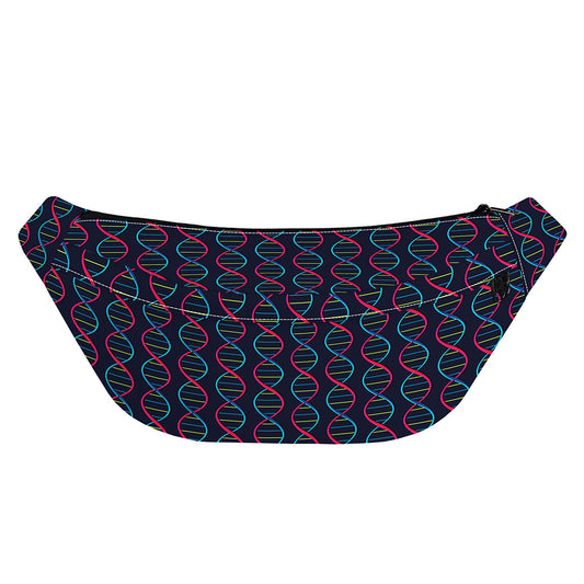 DNA Helix Pattern Print Fanny Pack