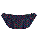 DNA Helix Pattern Print Fanny Pack