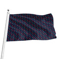 DNA Helix Pattern Print Flag
