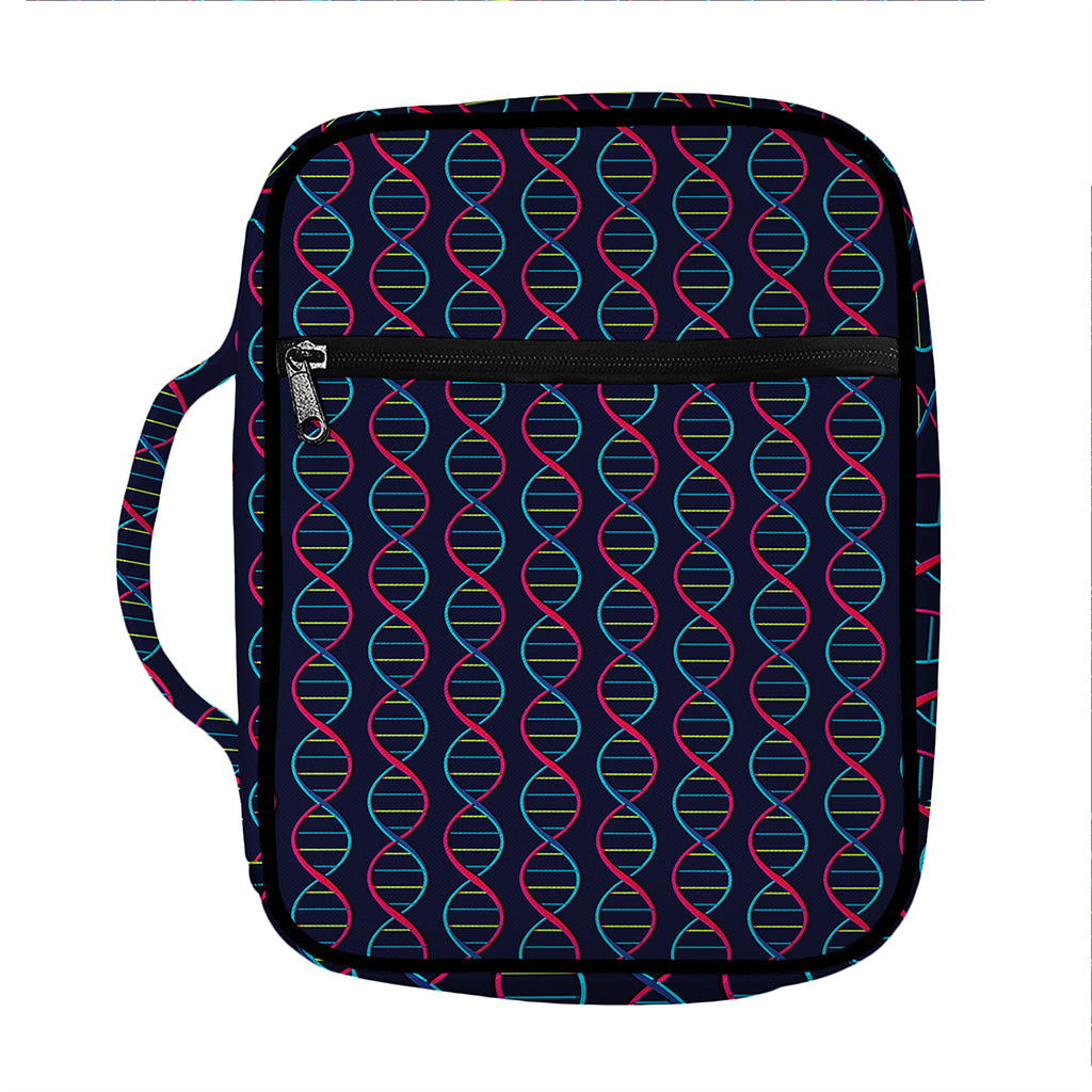 DNA Helix Pattern Print Front Pocket Bible Bag