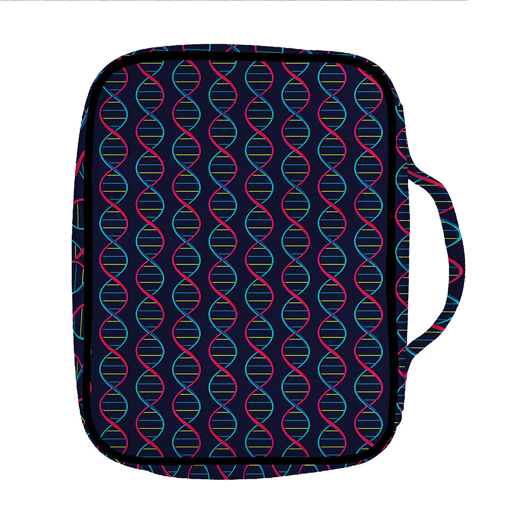 DNA Helix Pattern Print Front Pocket Bible Bag