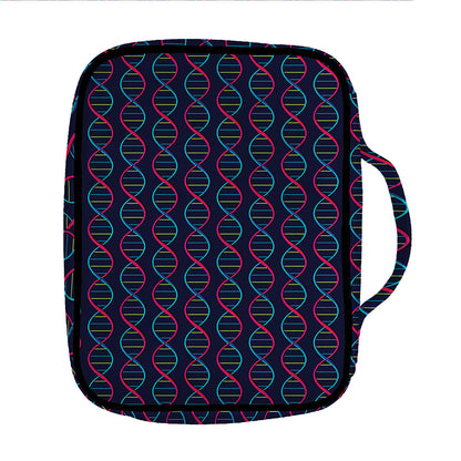 DNA Helix Pattern Print Front Pocket Bible Bag