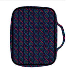 DNA Helix Pattern Print Front Pocket Bible Bag
