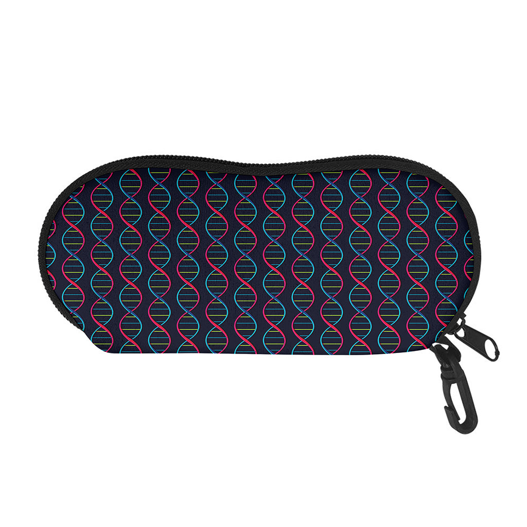 DNA Helix Pattern Print Glasses Case