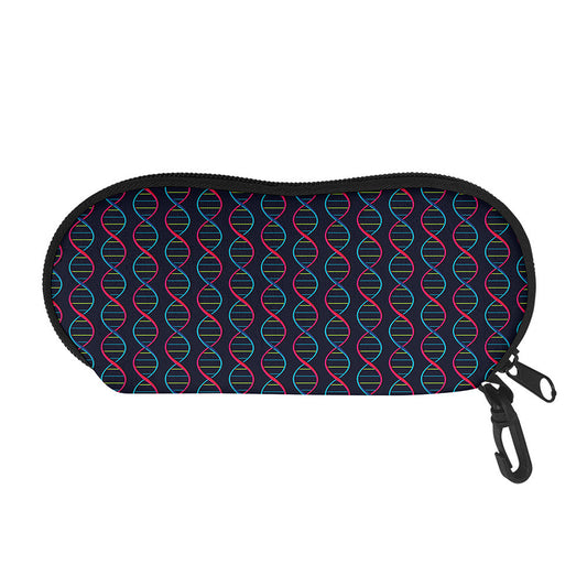 DNA Helix Pattern Print Glasses Case