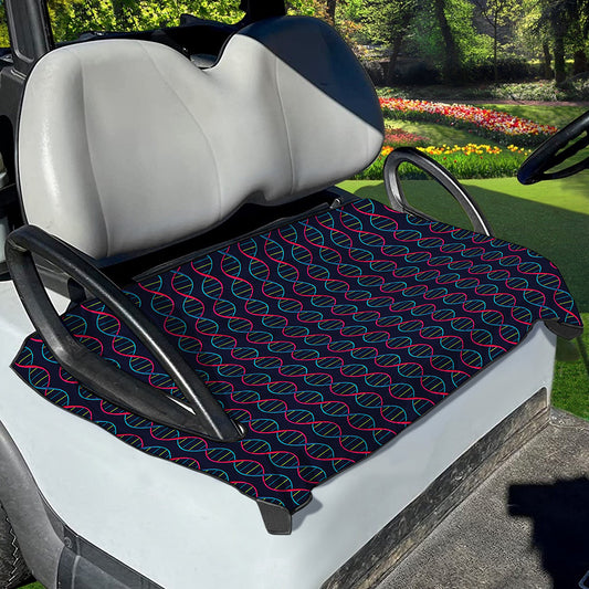 DNA Helix Pattern Print Golf Cart Seat Cover