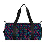 DNA Helix Pattern Print Gym Bag