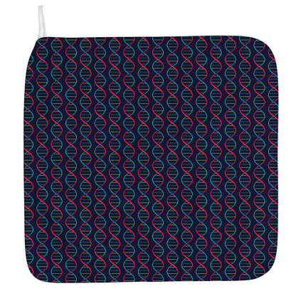 DNA Helix Pattern Print Hand Towel