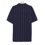 DNA Helix Pattern Print Hawaiian Shirt