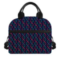 DNA Helix Pattern Print Insulated Lunch Bag