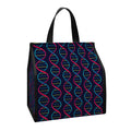 DNA Helix Pattern Print Insulated Lunch Tote