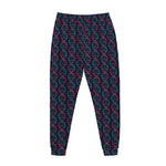 DNA Helix Pattern Print Jogger Pants