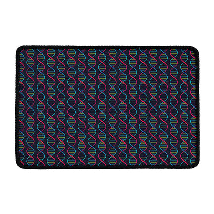 DNA Helix Pattern Print Kitchen Mat