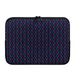 DNA Helix Pattern Print Laptop Sleeve