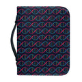 DNA Helix Pattern Print Leather Bible Cover