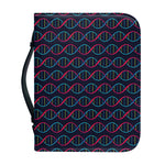 DNA Helix Pattern Print Leather Bible Cover