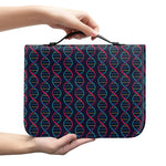 DNA Helix Pattern Print Leather Bible Cover