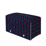 DNA Helix Pattern Print Leather Tissue Box Cover
