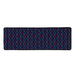 DNA Helix Pattern Print Long Kitchen Mat
