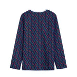 DNA Helix Pattern Print Long Sleeve Short Coat