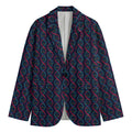 DNA Helix Pattern Print Men's Blazer