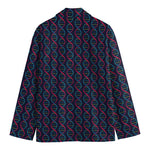 DNA Helix Pattern Print Men's Blazer